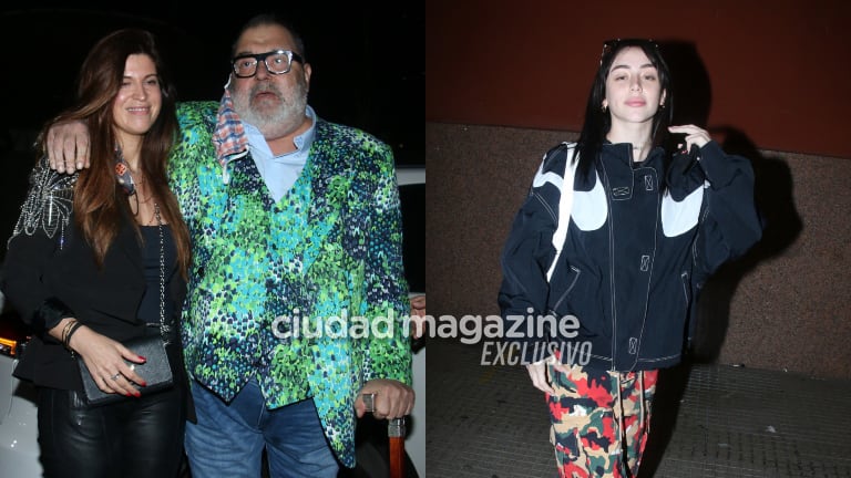 Jorge Lanata y su novia como Nicki Nicole no quisieron perderse la vuelta de Chano a los escenarios. Foto: Movilpress