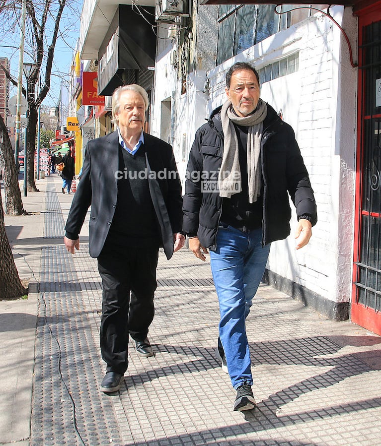 Jorge Marrale y Martín Seefeld despidieron a Selva Alemán (Foto: Movilpress).