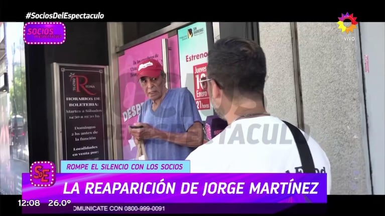 Jorge Martínez, hace un año, con Matías Vázquez.