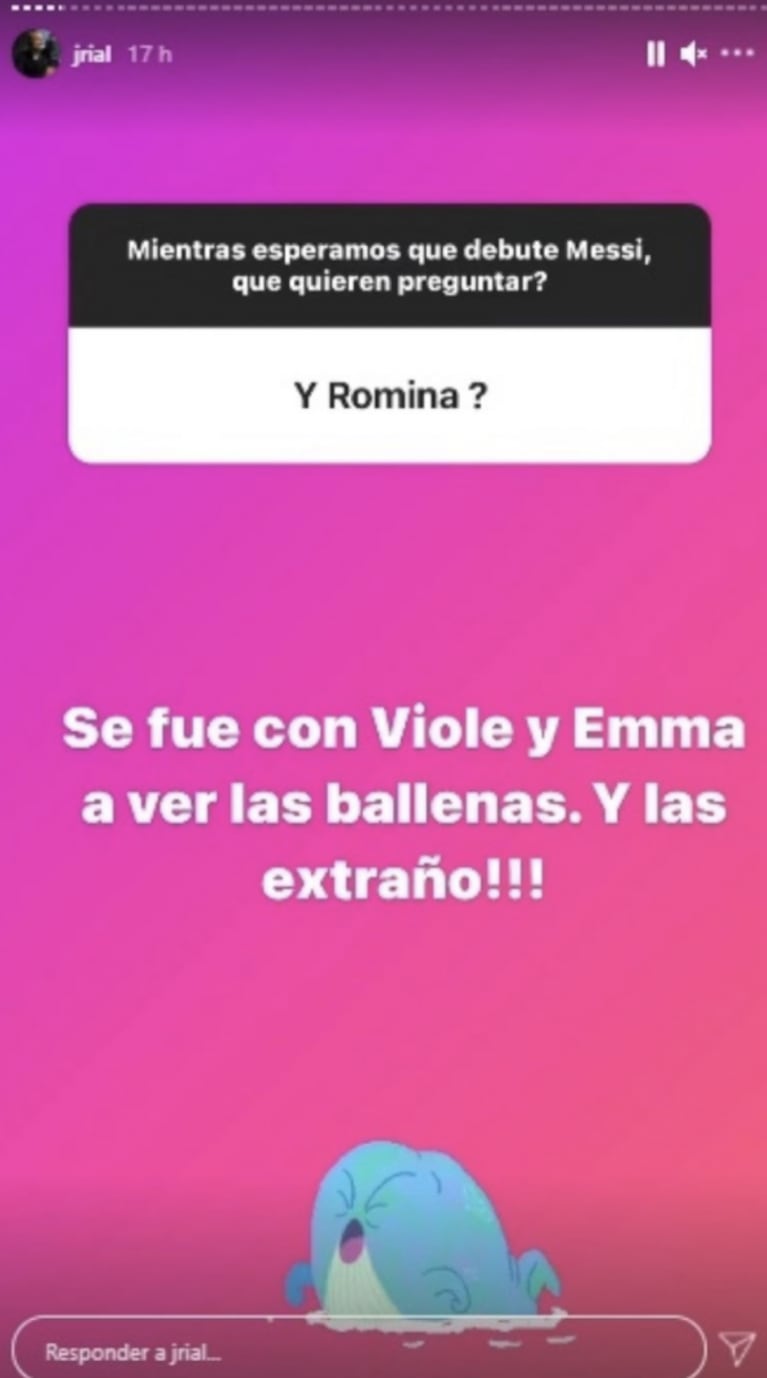 Jorge Rial aclaró por qué no viajó a Puerto Madryn con Romina Pereiro y sus hijitas: "Era una salida de chicas"