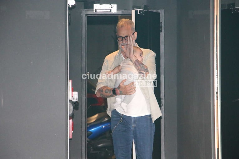 Jorge Rial con su nieto Amadeo (Foto: Movilpress)