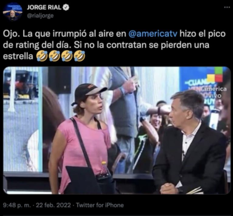 Jorge Rial contó detalles desconocidos de la irrupción de una mujer en América: "No es la primera vez que entra a los estudios" 