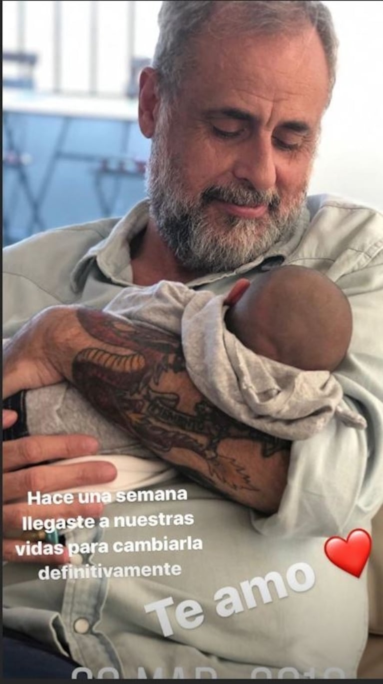 Jorge Rial, loco de amor por su nieto: "Se me quedó mirando a los ojos y le expliqué cómo eran las cosas"