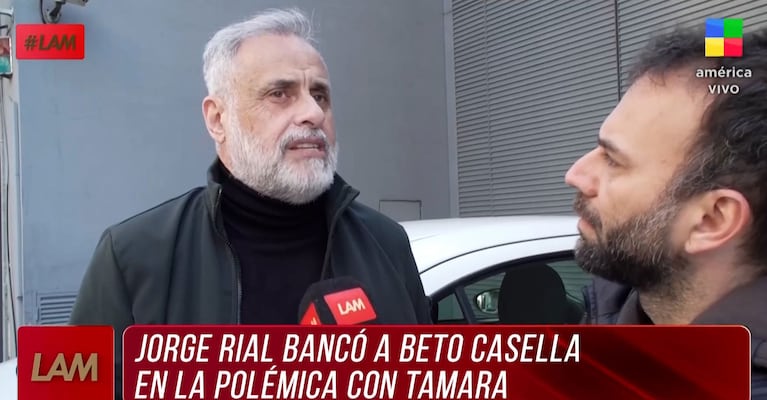 Jorge Rial opinó a fondo de la explosiva interna entre Beto Casella y Tamara Pettinato en Bendita