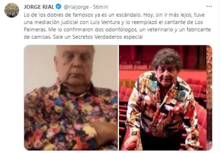 Jorge Rial se rió de la teoría de Luis Ventura sobre Luis Miguel y sus dobles