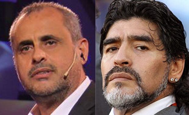 Jorge Rial versus Diego Maradona: comenzó un nuevo round (Foto: Web). 