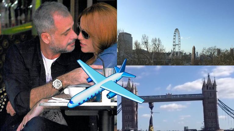 Jorge Rial y Agustina Kämpfer, de vacaciones en Londres 