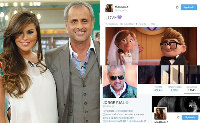 Jorge Rial y Loly Antoniale, cada vez más cerca (Fotos: Web y capturas). 