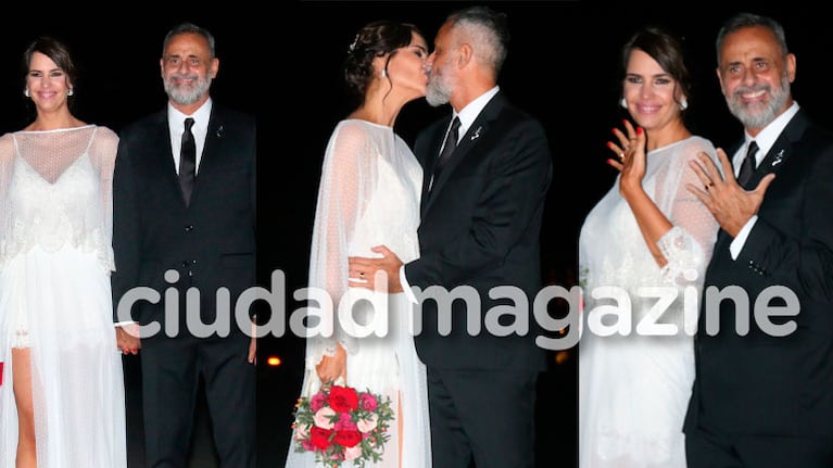 Jorge Rial y Romina Pereiro ya son marido y mujer (Fotos: Movilpress)