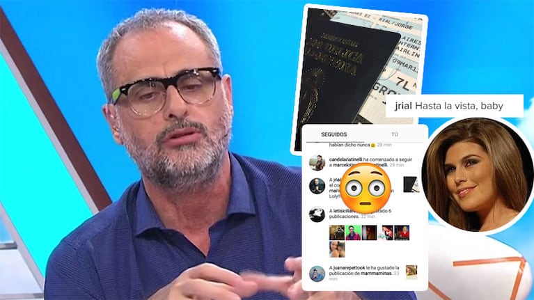 Jorge Rial y un pícaro "me gusta" a un comentario sobre Mariana Antoniale