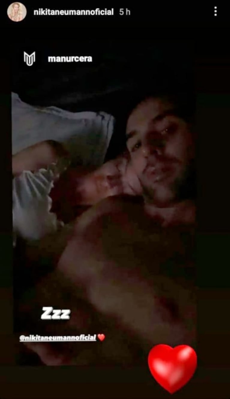 José Manuel Urcera compartió una foto con Nicole Neumann desde la cama: la tierna reacción de la top