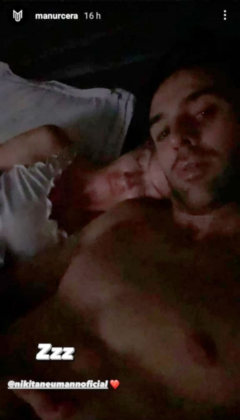 José Manuel Urcera compartió una foto con Nicole Neumann desde la cama: la tierna reacción de la top