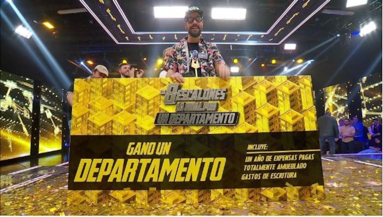 José se ganó el departamento en Los 8 Escalones (Foto: eltrece).