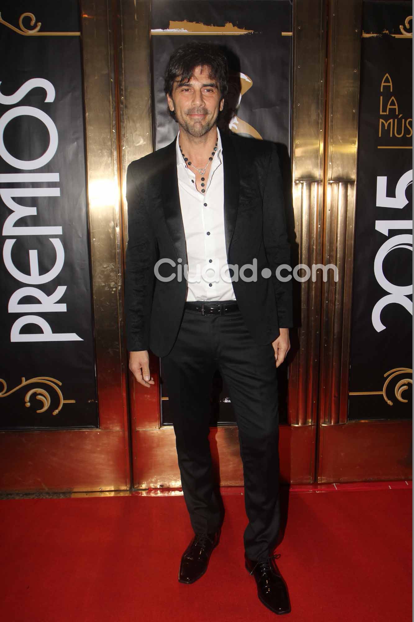 Juan Darthés, en los Premios Gardel 2015. Foto: Movilpress.