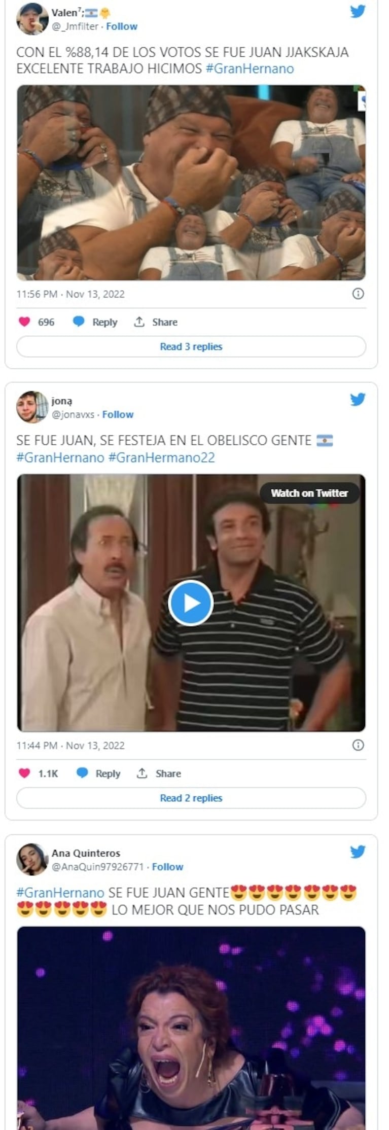 Juan de Gran Hermano fue blanco de una catarata de memes tras su contundente eliminación