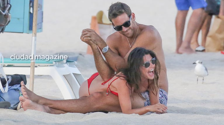 Juan Martín del Potro y Sofía Jujuy Jiménez, de vacaciones en Miami. (Foto: Grosby Group)