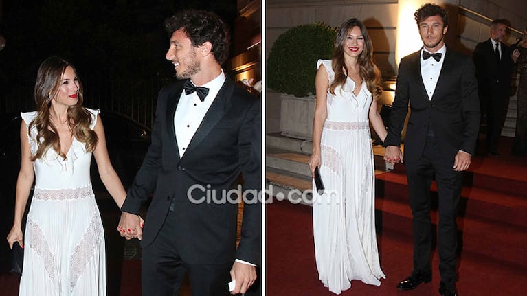 Juan "Pico" Mónaco y Carolina "Pampita" Ardohaín, juntos en la gala solidaria de Valeria Mazza. (Foto: Movilpress - Ciudad.com)