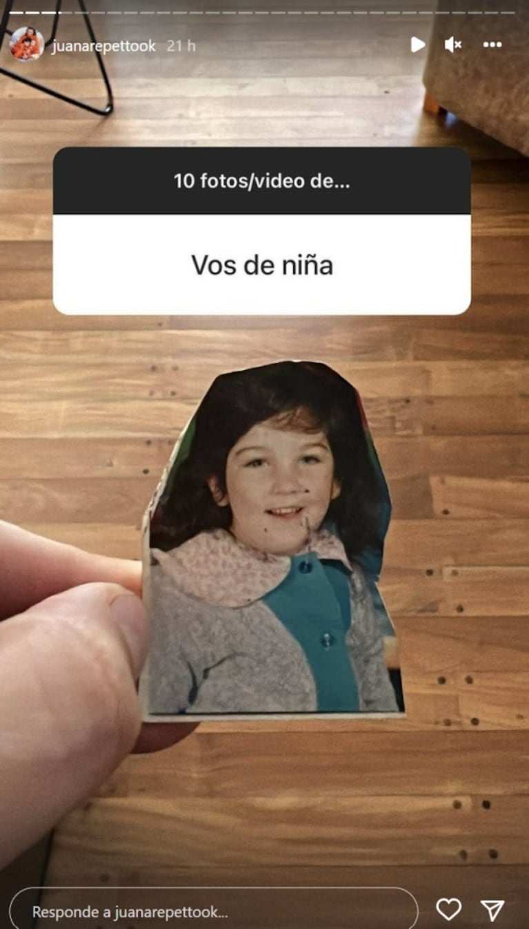 Juana Repetto enterneció a sus seguidores con una foto de cuando era niña