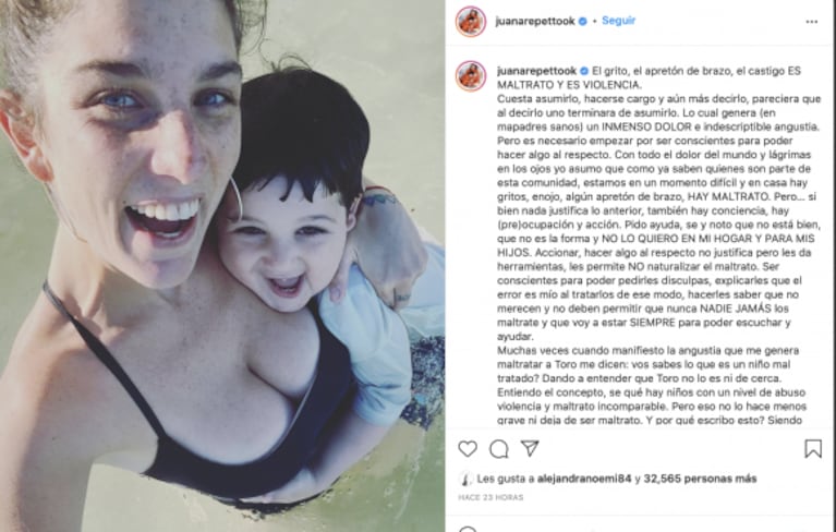 Juana Repetto habló a fondo sobre la crianza de sus hijos y se refirió al maltrato: "Cuesta hacerse cargo" 