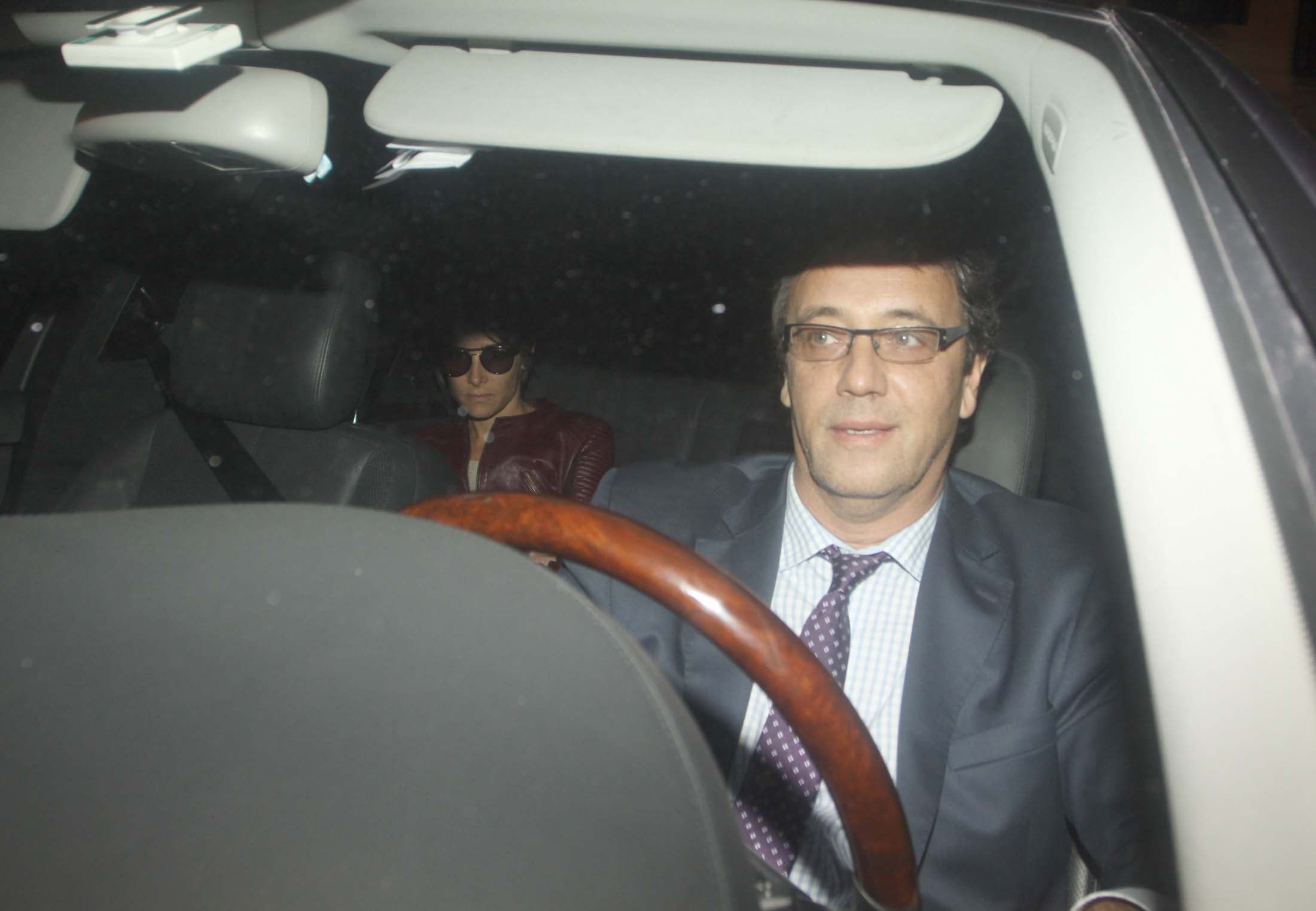 Juana Viale arribó al cumpleaños de su mamá en remise. (Foto: Movilpress)