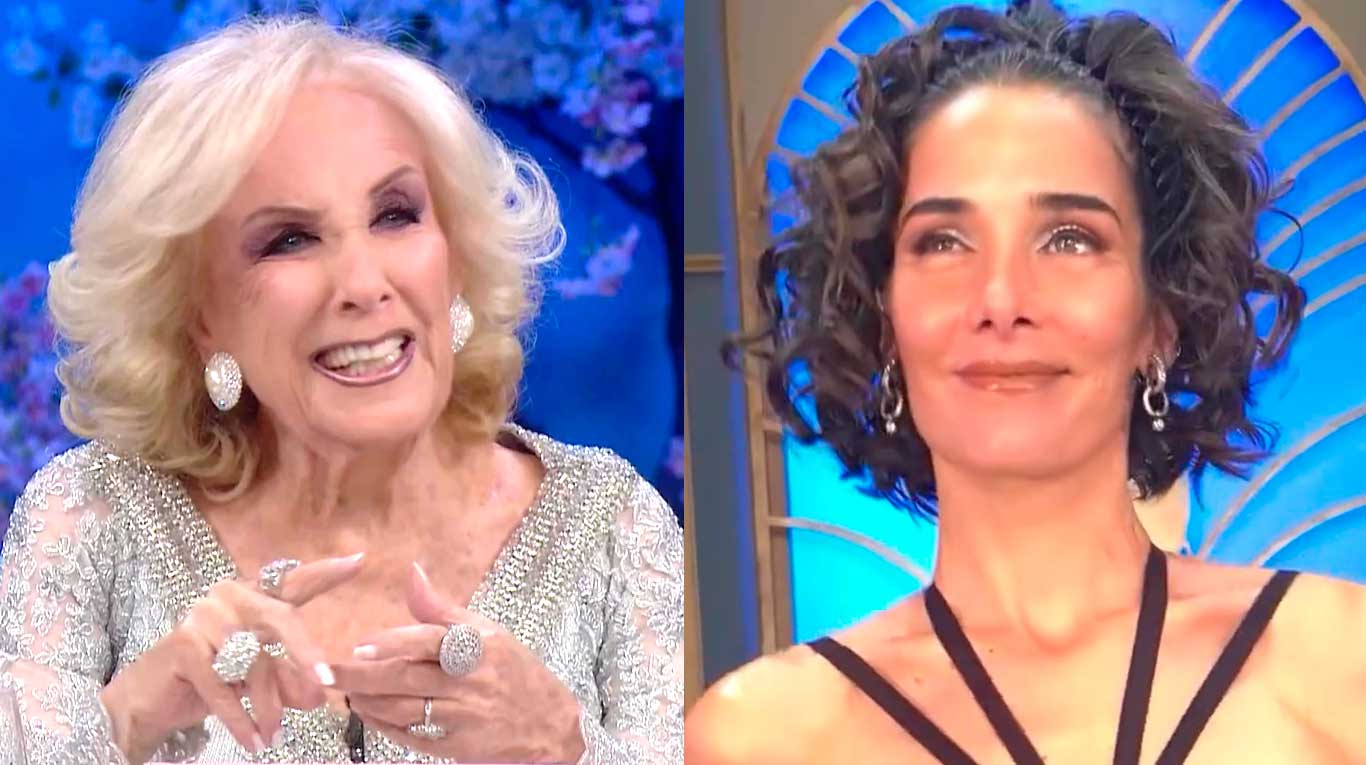 Juana Viale y Mirtha Legrand (Fotos: captura eltrece)