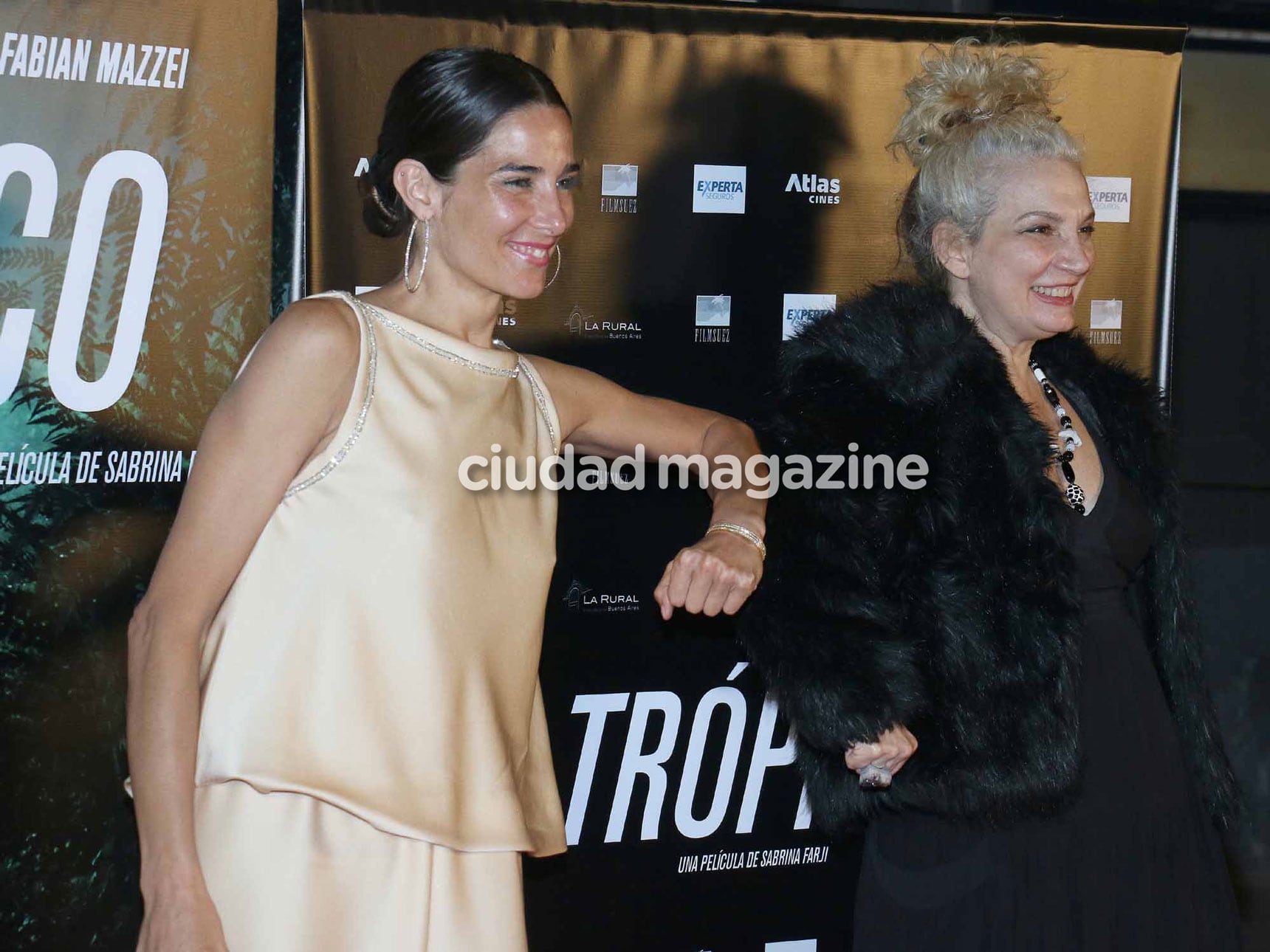 Juana Viale y Sabrina Farji en la avant premier de Trópico. (Foto: Movilpress)