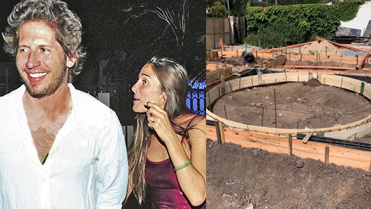 Juana Viale y su novio están construyendo una original casa para mudarse juntos.