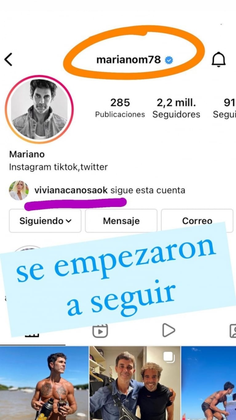 Juariu mandó al frente a Viviana Canosa y Mariano Martínez: llamativos likes y comentarios en redes