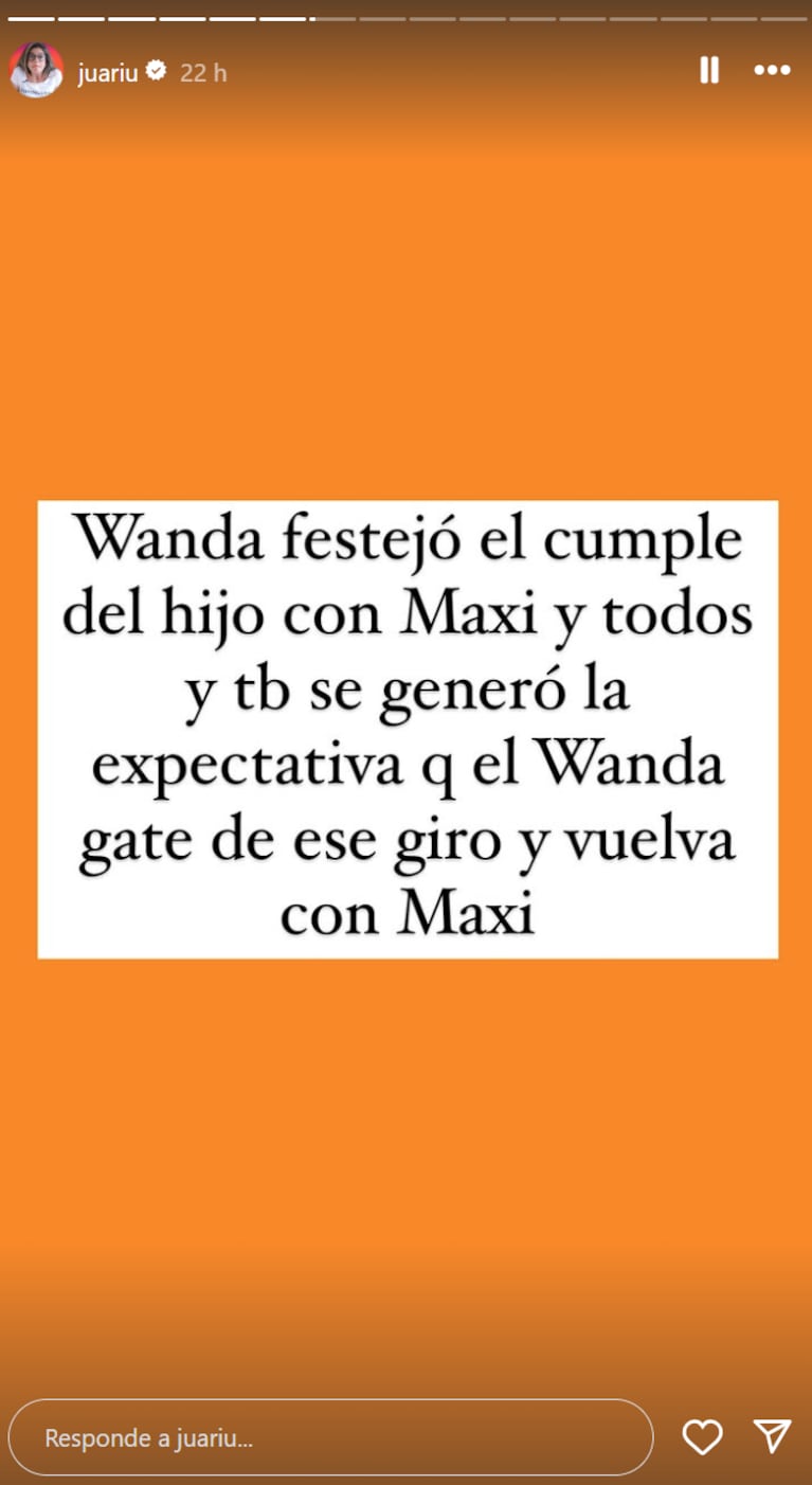 Juariu reveló qué descabellado giro quiere que dé el Wanda Gate.