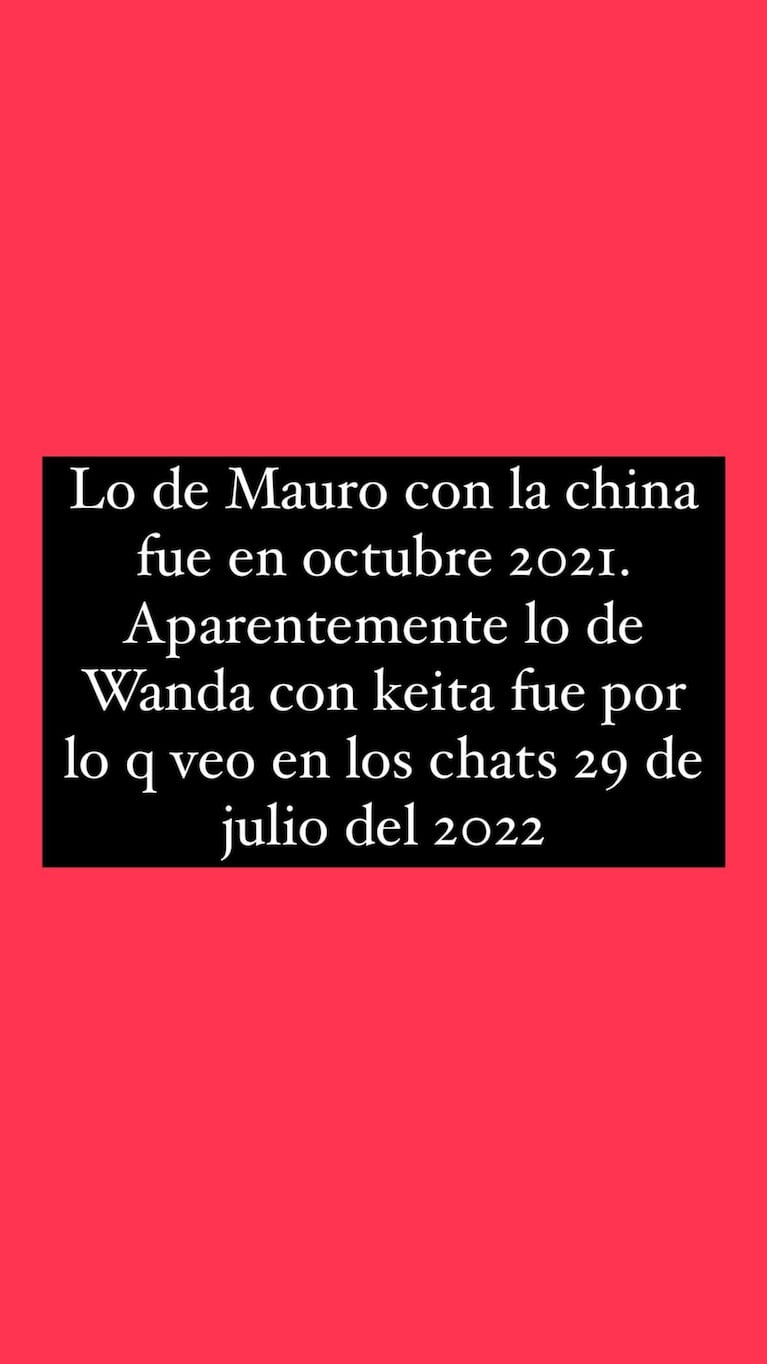 Juariu sobre Wanda Nara y Mauro Icardi.