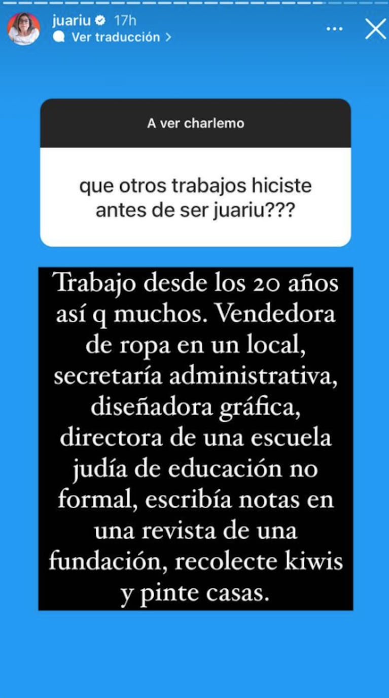 Juariu sorprendió al revelar cómo se llevó trabajando con Jorge Rial en Intrusos: "Estuve unos meses"