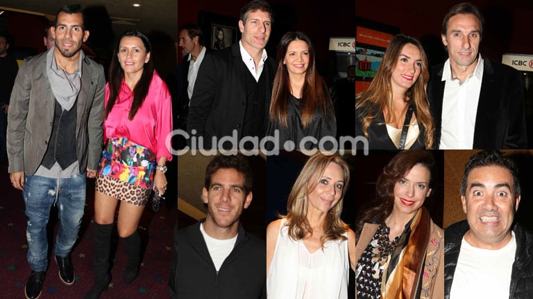 Jugadores, ídolos e hinchas famosos en el estreno de la peli de Boca (Fotos: Movilpress)