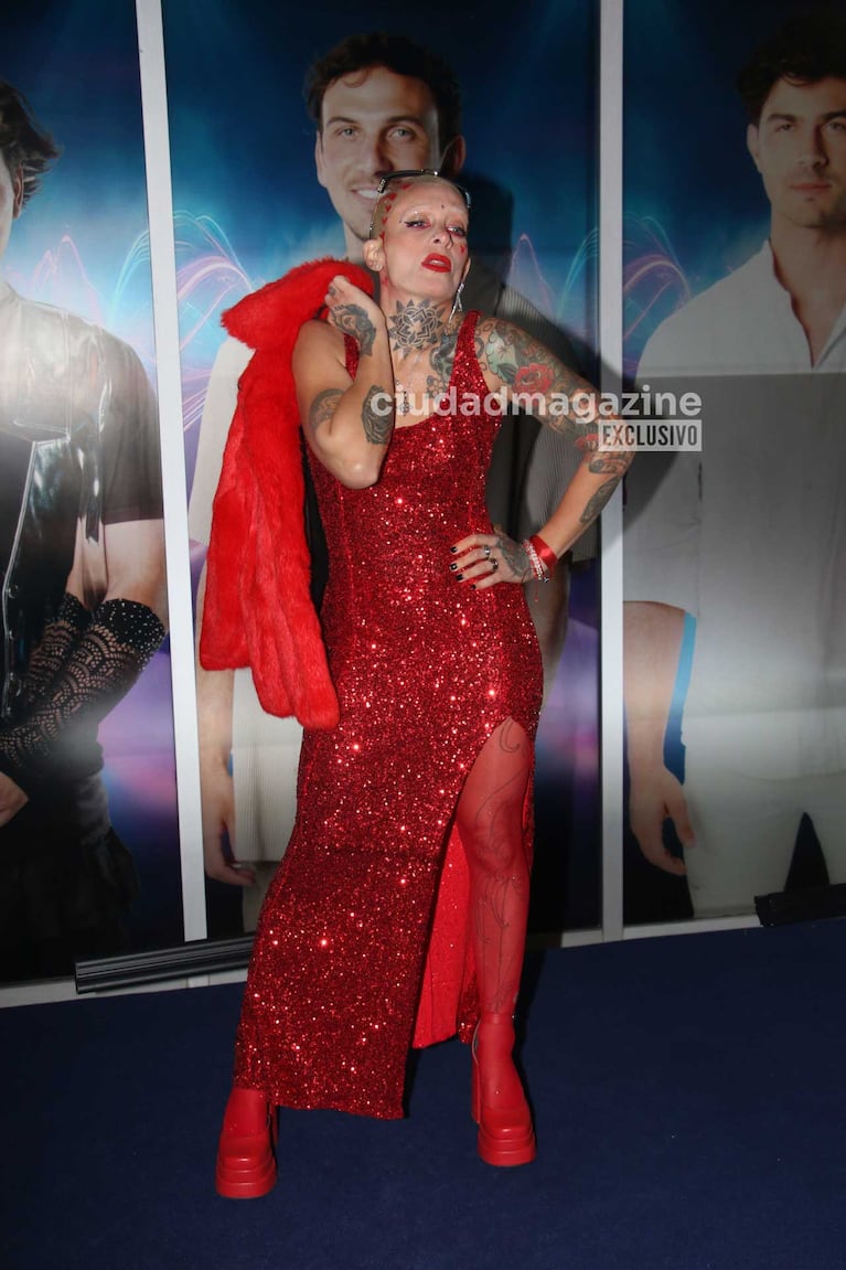 Juliana "Furia" Scaglione en la alfombra azul de Gran Hermano (Foto: Movilpress)