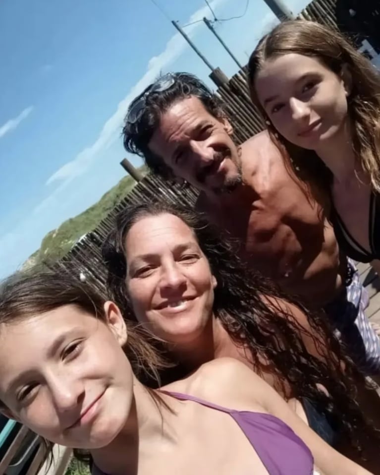 Julieta con su familia.