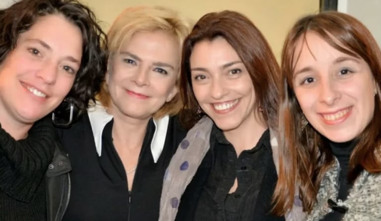 Julieta en su reencuentro con "Las Chancles".