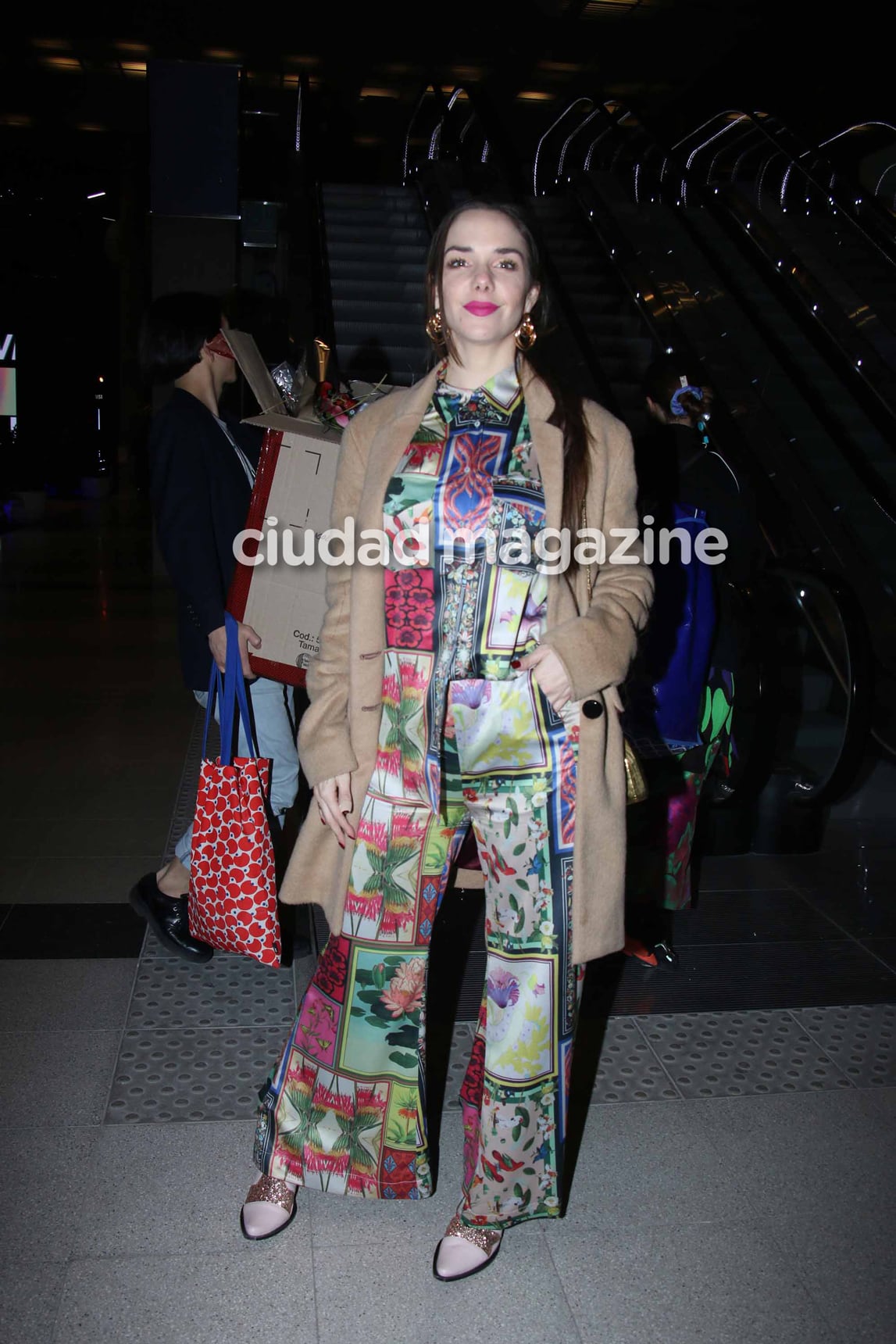 Julieta Nair Calvo, en el desfile de Mica Tinelli. (Foto: Movilpress)