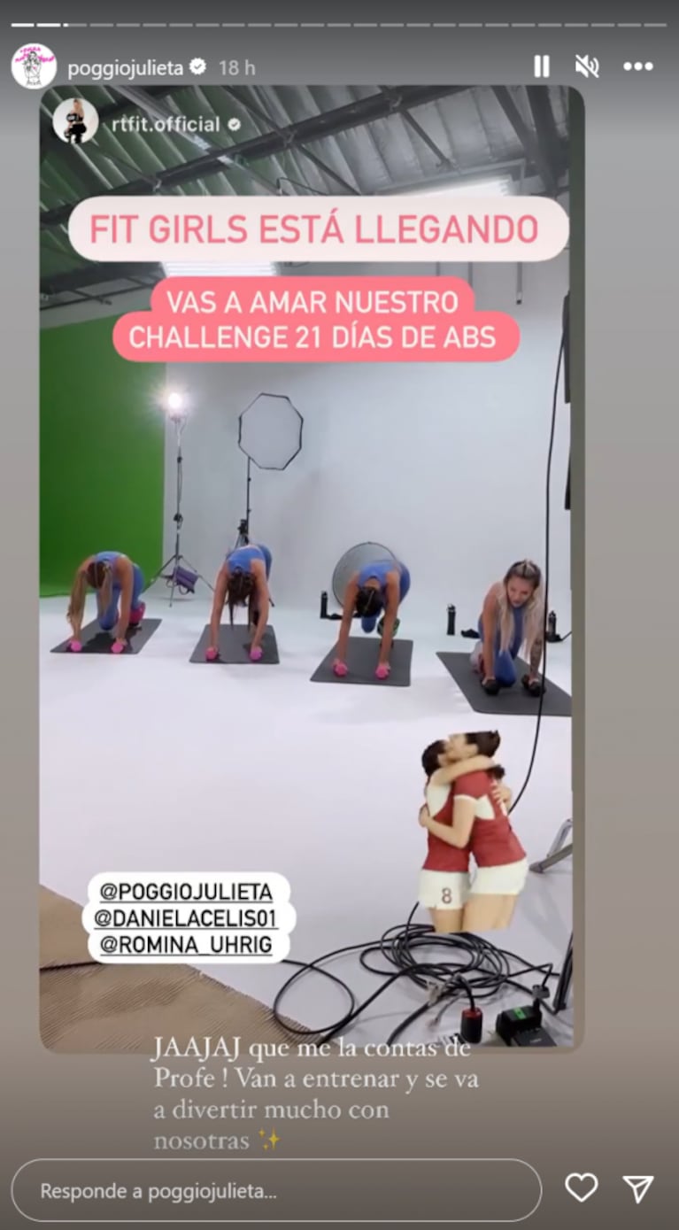 Julieta Poggio, Daniela Celis y Romina Uhrig lanzaron Fit Girls: "Primer proyecto juntas"