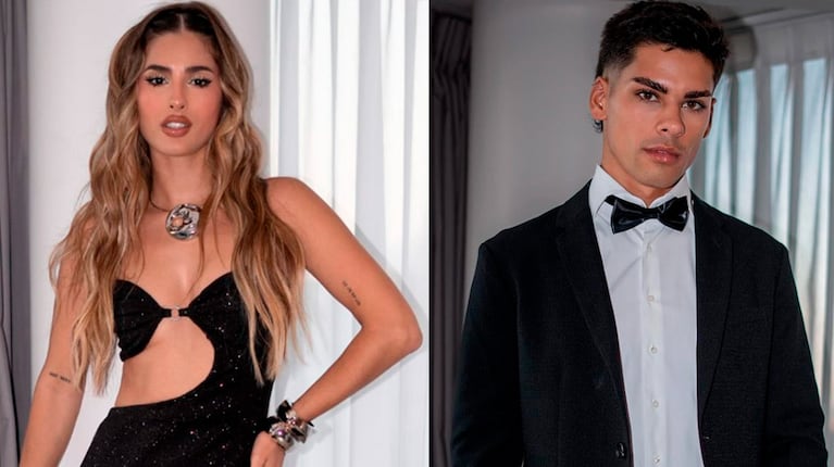 Julieta Poggio y su novio se animaron a su primera sesión de fotos juntos.