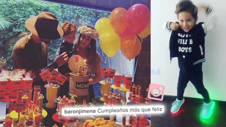 ¡Juntos por amor! Jimena Barón y Daniel Osvaldo, reunidos en el cumpleaños de su hijo, Morrison: “Más que feliz”