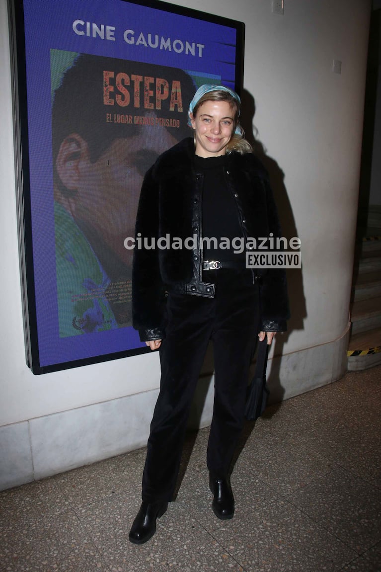 Justina Bustos en el estreno de Estepa (Foto: Movilpress).