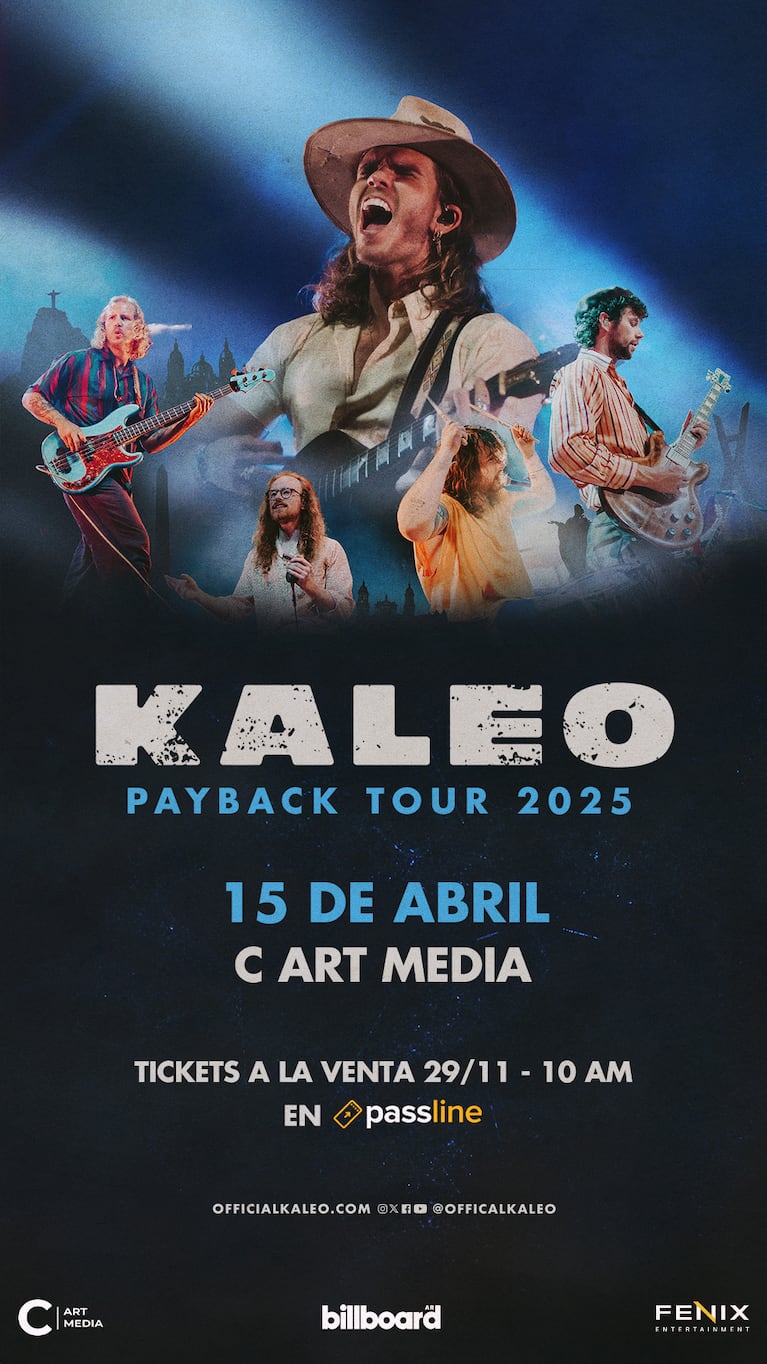 Kaleo en Argentina 2025: fecha, lugar y entradas