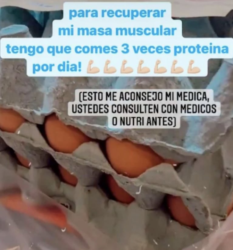 Karina Gao reveló el plan de alimentación que sigue para recuperar su masa muscular tras el coronavirus