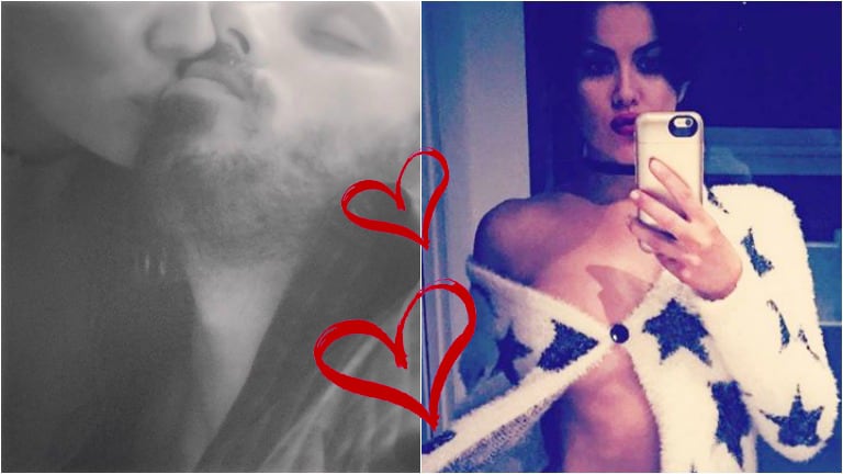 Karina Jelinek y su "selfie mimosa" con Albi Czernikowski, en medio de las críticas por su romance. Foto: Instagram