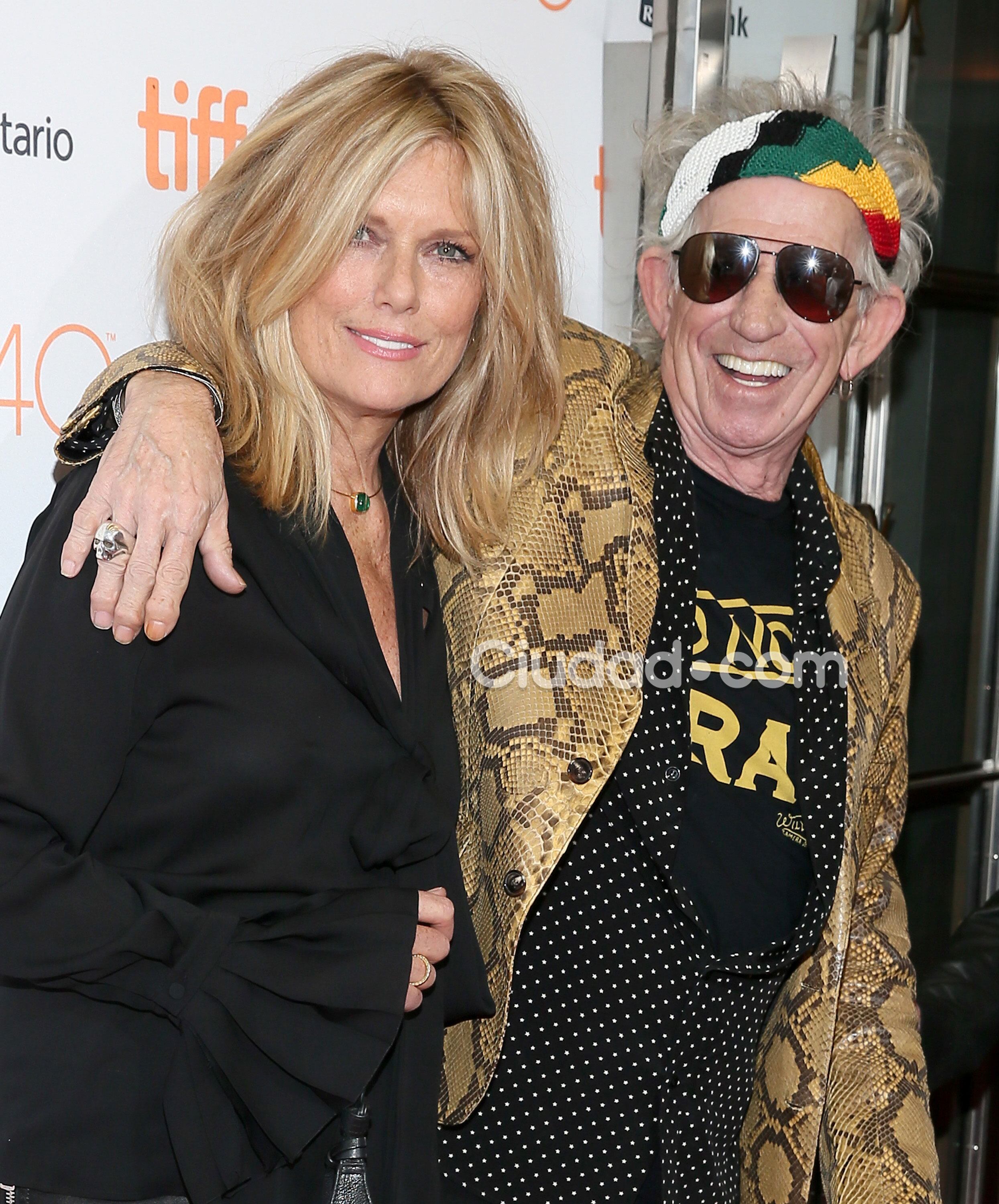 Keith Richards y su mujer, en el Festival de Cine de Toronto. (Foto: AFP)