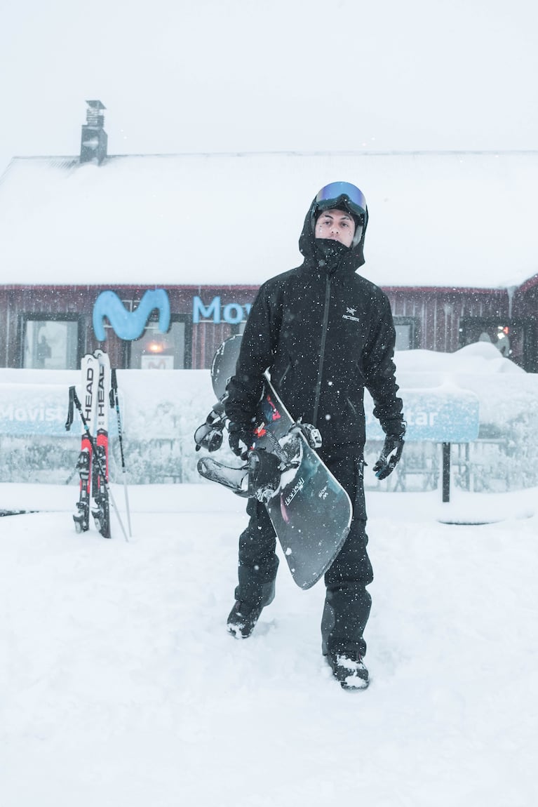 Khea disfrutó de la nieve en Cerro Chapelco