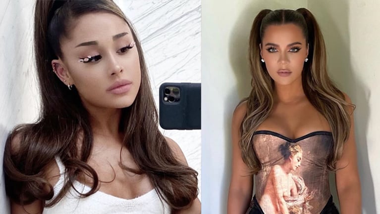 ¿Khloé luce igualita a Ariana Grande?