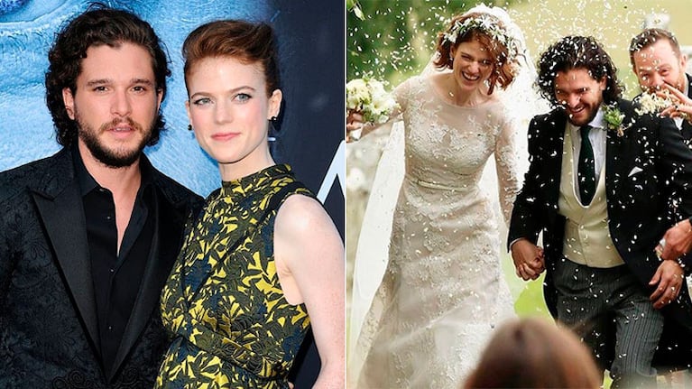 Kit Harington y Rose Leslie, los actores de Game of Thrones, se casaron en Escocia