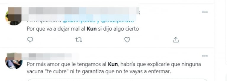 Kun Agüero generó polémica con sus declaraciones sobre la vacuna contra el covid: "No sirven"