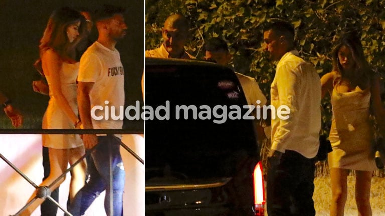 Kun Agüero, junto a amigos y una bella mujer en Ibiza (Foto: Grosby Group)