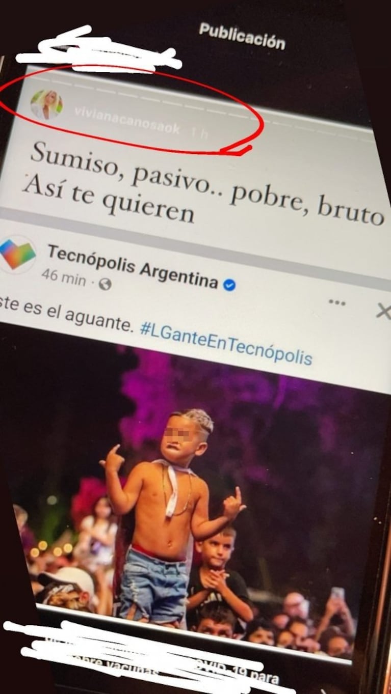 L-Gante cargó muy fuerte contra Viviana Canosa por las críticas hacia sus fans: "Pasivo será tu macho"